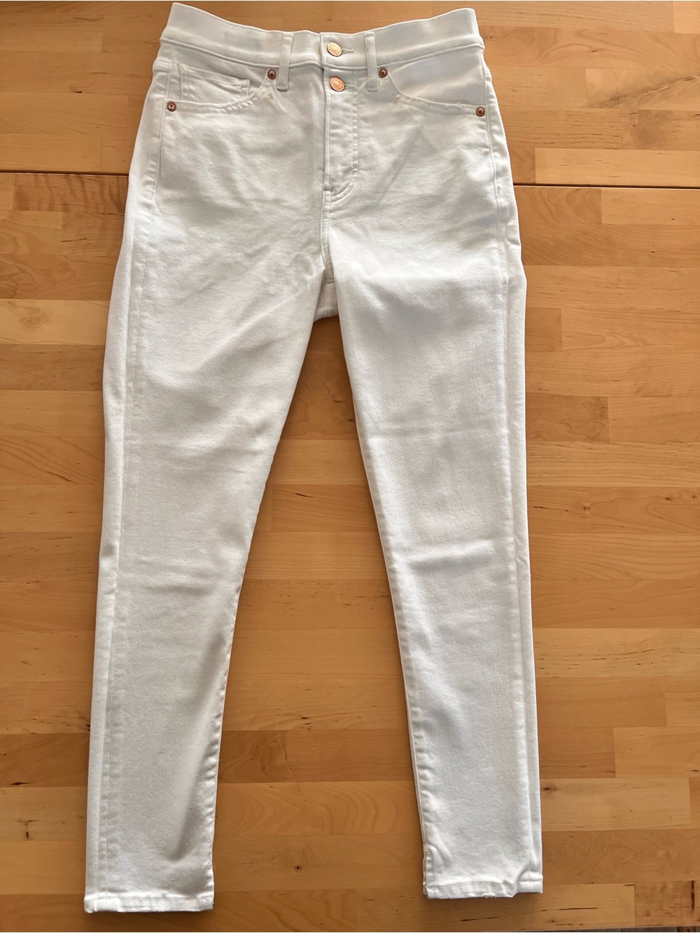 Express White High-Rise Skinny Jeans